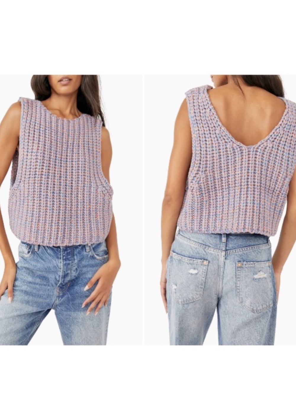 Free People Hoopla Vest Sz Large